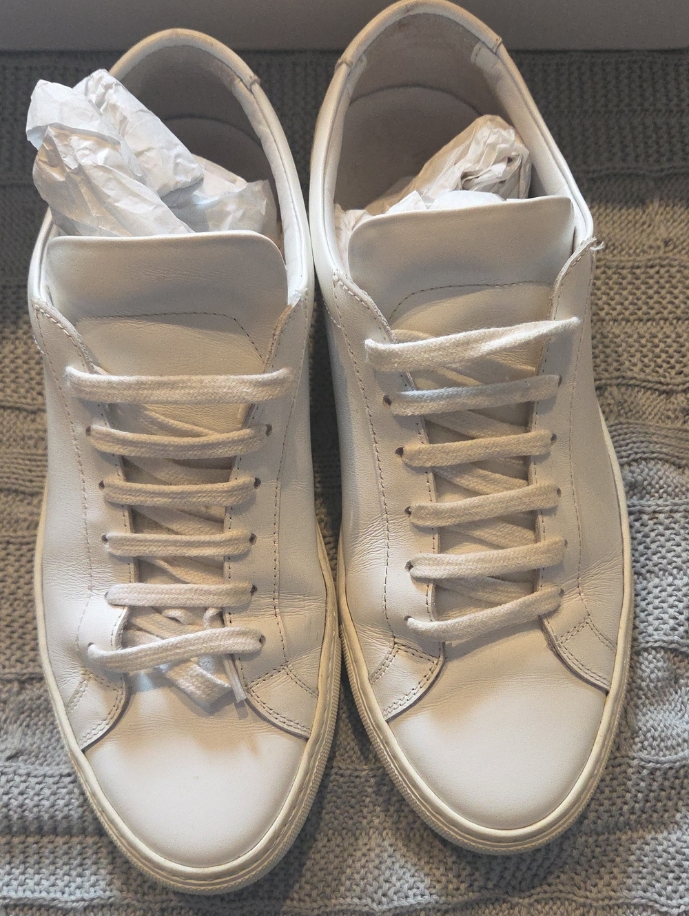 Common Projects Original Achilles Low White Leather Sneakers EU 40 US 9 Italy
